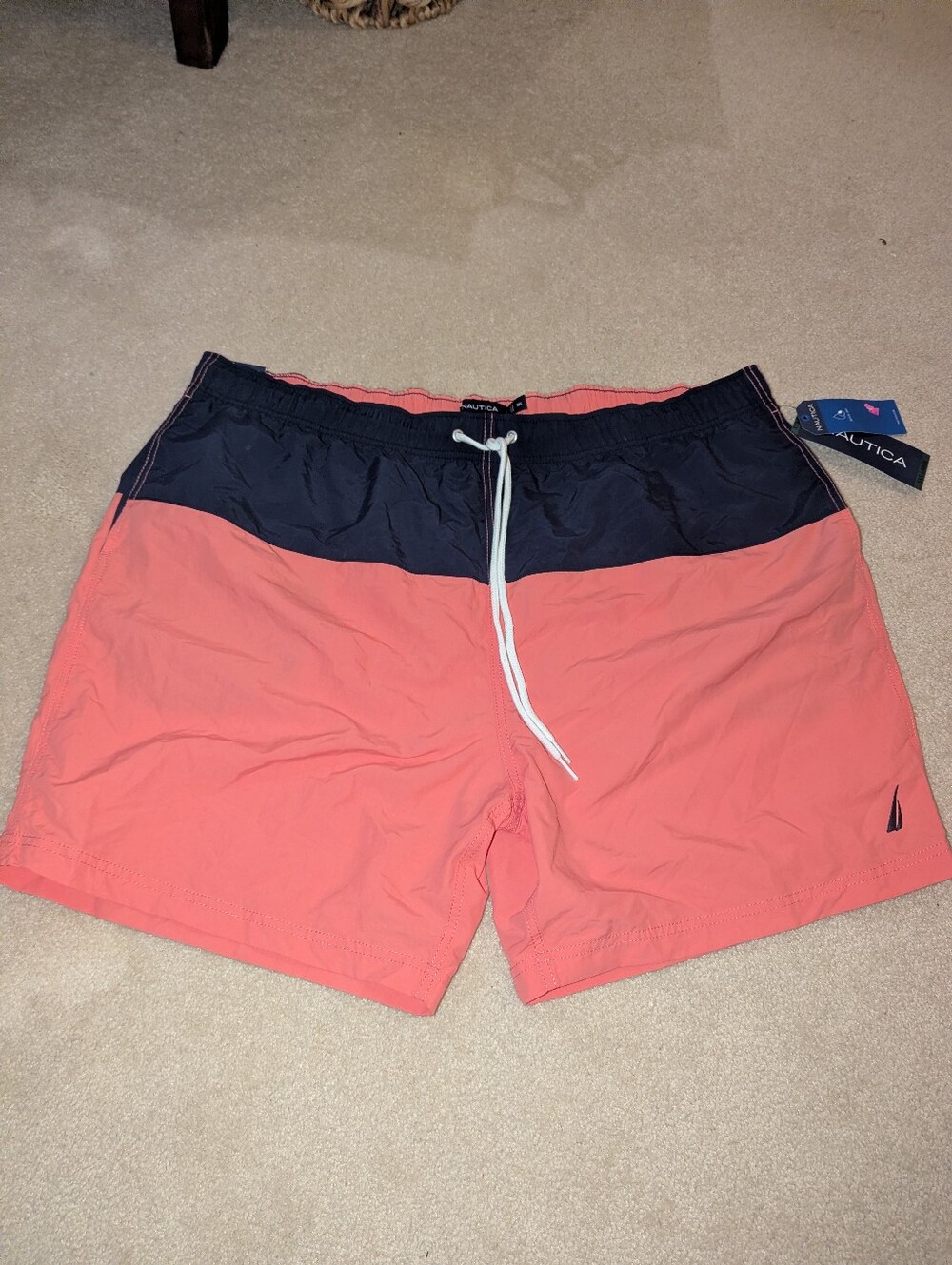 Nwt Nautica XXXL Swim Trunk 8" Inseam